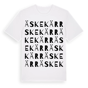 Äskekärr ordlek t-shirt – ekologisk bomull t-shirt från Pinshirt
