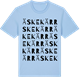Blue Soul t-shirt med Äskekärr ordlek t-shirt