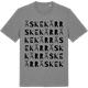 Mid Heather Gray t-shirt med Äskekärr ordlek t-shirt