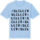 Blue Soul t-shirt med Askeklev ordlek t-shirt