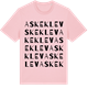 Pink Cotton t-shirt med Askeklev ordlek t-shirt