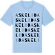 Blue Soul t-shirt med Askelid ordlek t-shirt