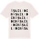 Vintage White t-shirt med Äskeliden ordlek t-shirt
