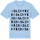 Blue Soul t-shirt med Askemyren ordlek t-shirt