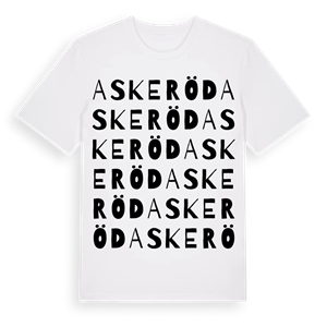 Askeröd ordlek t-shirt – ekologisk bomull t-shirt från Pinshirt