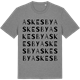 Mid Heather Gray t-shirt med Askesby ordlek t-shirt