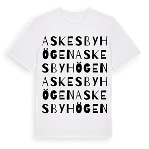 Askesby Högen ordlek t-shirt – ekologisk bomull t-shirt från Pinshirt