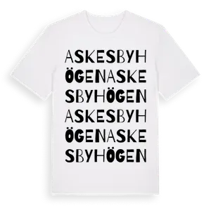 Askesby Högen ordlek t-shirt – ekologisk bomull t-shirt från Pinshirt