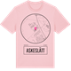 Pink Cotton t-shirt med Askeslätt t-shirt