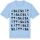 Blue Soul t-shirt med Askeslätt ordlek t-shirt