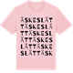 Pink Cotton t-shirt med Äskeslätt ordlek t-shirt