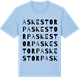 Blue Soul t-shirt med Askestorp ordlek t-shirt