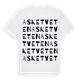 Asketveten ordlek t-shirt