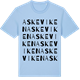 Blue Soul t-shirt med Askeviken ordlek t-shirt