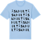 Blue Soul t-shirt med Äskhult ordlek t-shirt