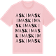 Pink Cotton t-shirt med Askim ordlek t-shirt
