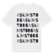 White t-shirt med Askims Torg ordlek t-shirt