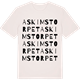 Vintage White t-shirt med Askimstorpet ordlek t-shirt