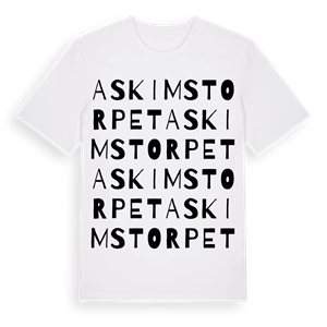 Askimstorpet ordlek t-shirt – ekologisk bomull t-shirt från Pinshirt