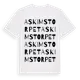 White t-shirt med Askimstorpet ordlek t-shirt