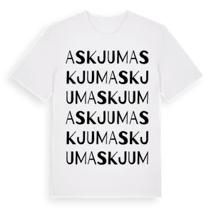 Askjum ordlek t-shirt – ekologisk bomull t-shirt från Pinshirt
