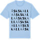 Blue Soul t-shirt med Åskskalla ordlek t-shirt