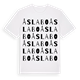 White t-shirt med Åslabo ordlek t-shirt