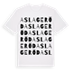 Aslageröd ordlek t-shirt