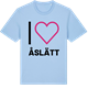 Blue Soul t-shirt med Jag älskar Åslätt t-shirt stort tryck