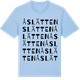 Blue Soul t-shirt med Åslätten ordlek t-shirt