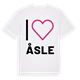 White t-shirt med Jag älskar Åsle t-shirt stort tryck