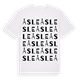 White t-shirt med Åsle ordlek t-shirt