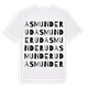 Asmunderud ordlek t-shirt