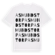 Asmundstorp ordlek t-shirt