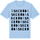 Blue Soul t-shirt med Åsneröd ordlek t-shirt