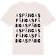 Vintage White t-shirt med Aspäng ordlek t-shirt