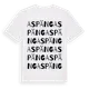 White t-shirt med Aspäng ordlek t-shirt