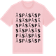 Pink Cotton t-shirt med Äspås ordlek t-shirt