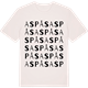 Vintage White t-shirt med Aspås ordlek t-shirt