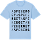 Blue Soul t-shirt med Aspeberget ordlek t-shirt