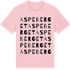 Pink Cotton t-shirt med Aspeberget ordlek t-shirt
