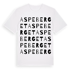 Aspeberget ordlek t-shirt – ekologisk bomull t-shirt från Pinshirt