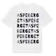 White t-shirt med Aspeberget ordlek t-shirt