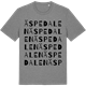 Mid Heather Gray t-shirt med Äspedalen ordlek t-shirt