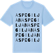 Blue Soul t-shirt med Aspegiljan ordlek t-shirt