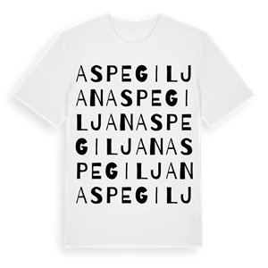 Aspegiljan ordlek t-shirt – ekologisk bomull t-shirt från Pinshirt