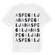 Aspegiljan ordlek t-shirt
