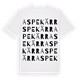 White t-shirt med Aspekärr ordlek t-shirt