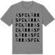 Mid Heather Gray t-shirt med Aspekärr ordlek t-shirt