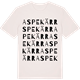 Vintage White t-shirt med Aspekärr ordlek t-shirt